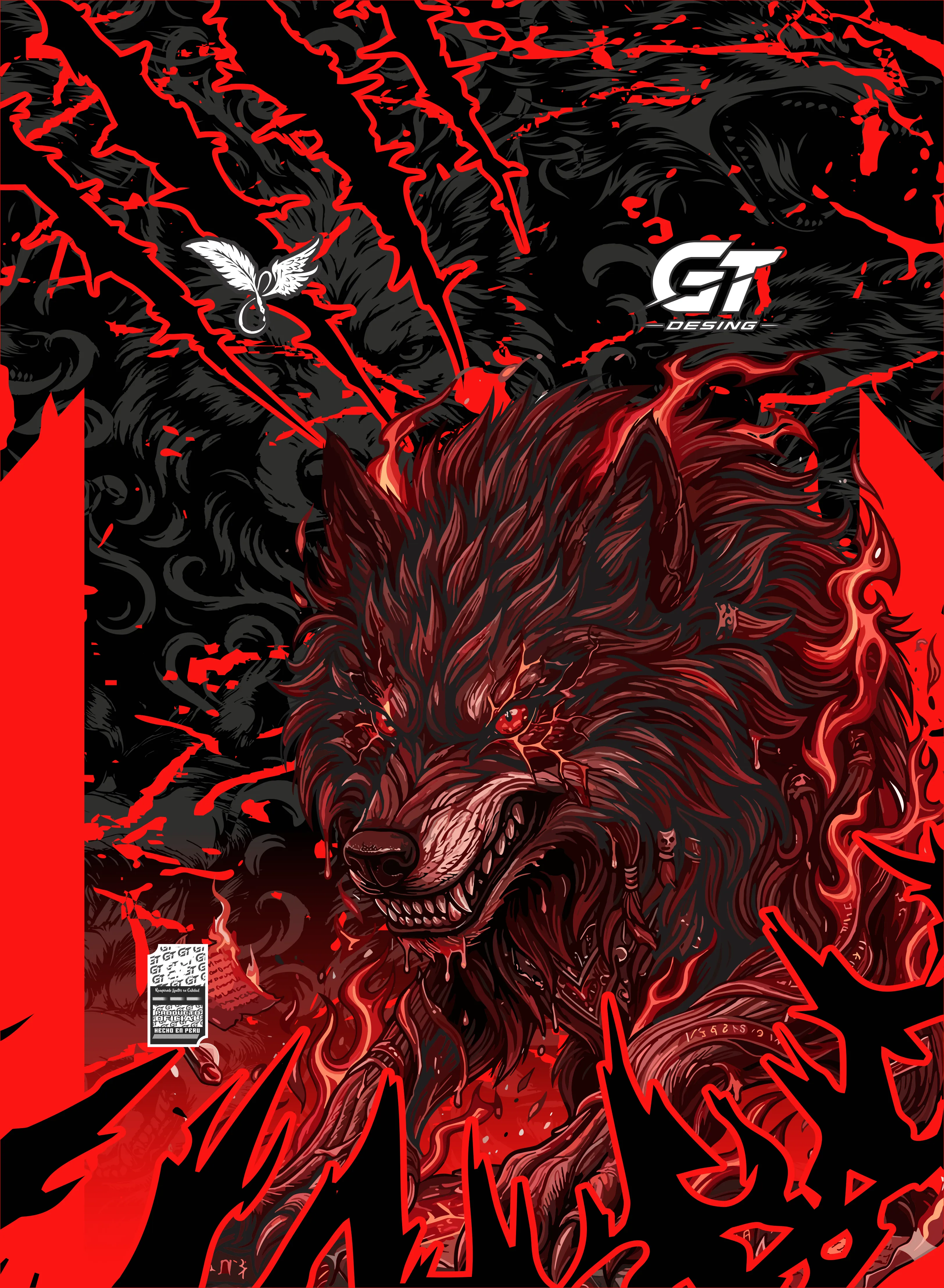 diseño lobo infernal